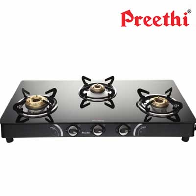 "Preethi  Gas Stove - GTS-105 - GTS SPARKLE 3B - Click here to View more details about this Product